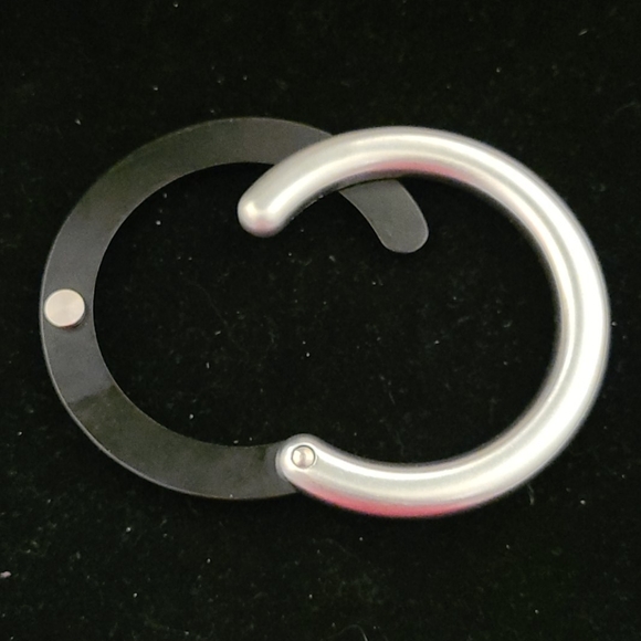 Lacoste Silver and Gunmetal Bangle - Picture 5 of 9